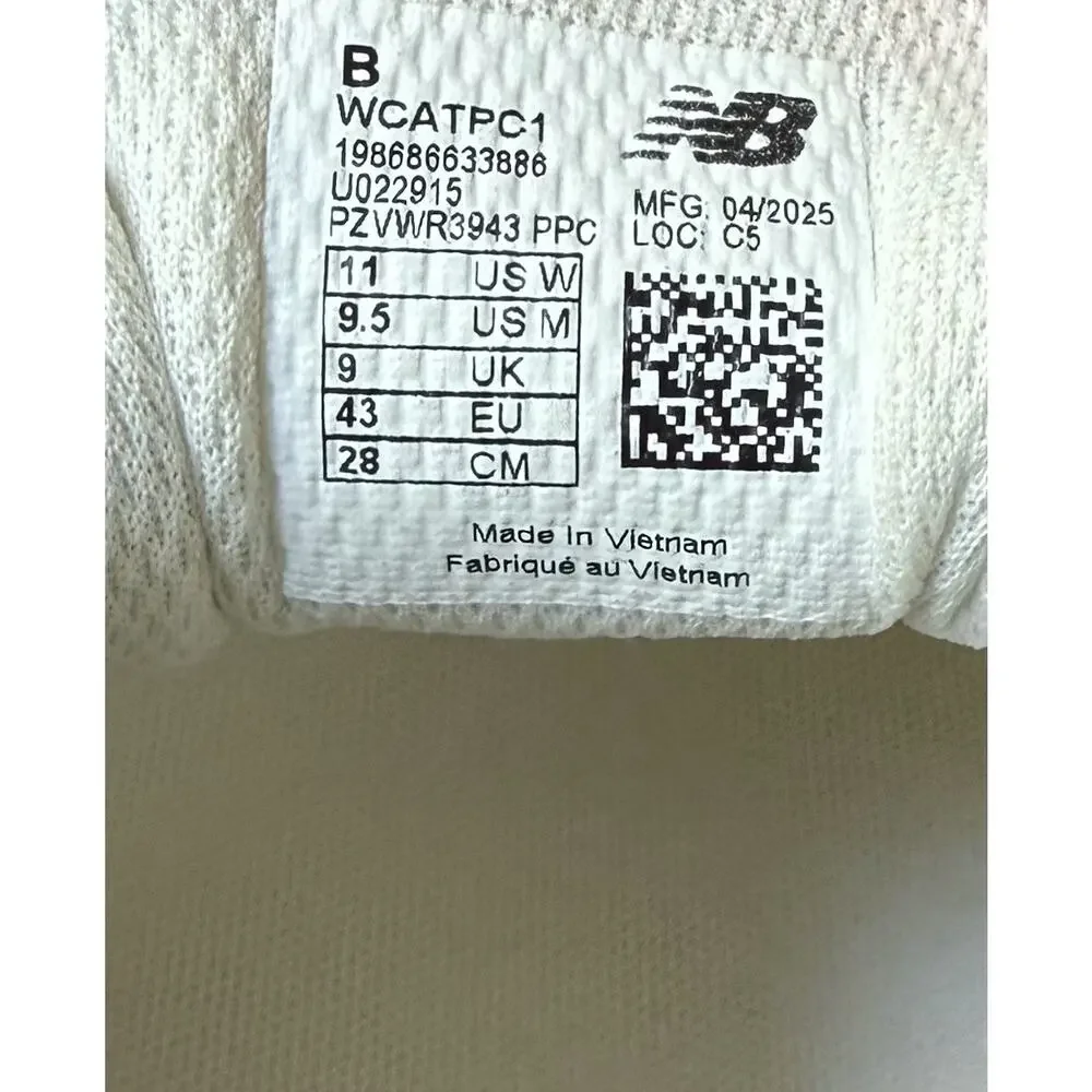 New Balance CTLYST Unisex Size 11W/9.5M White Sneakers New Lifestyle Shoes